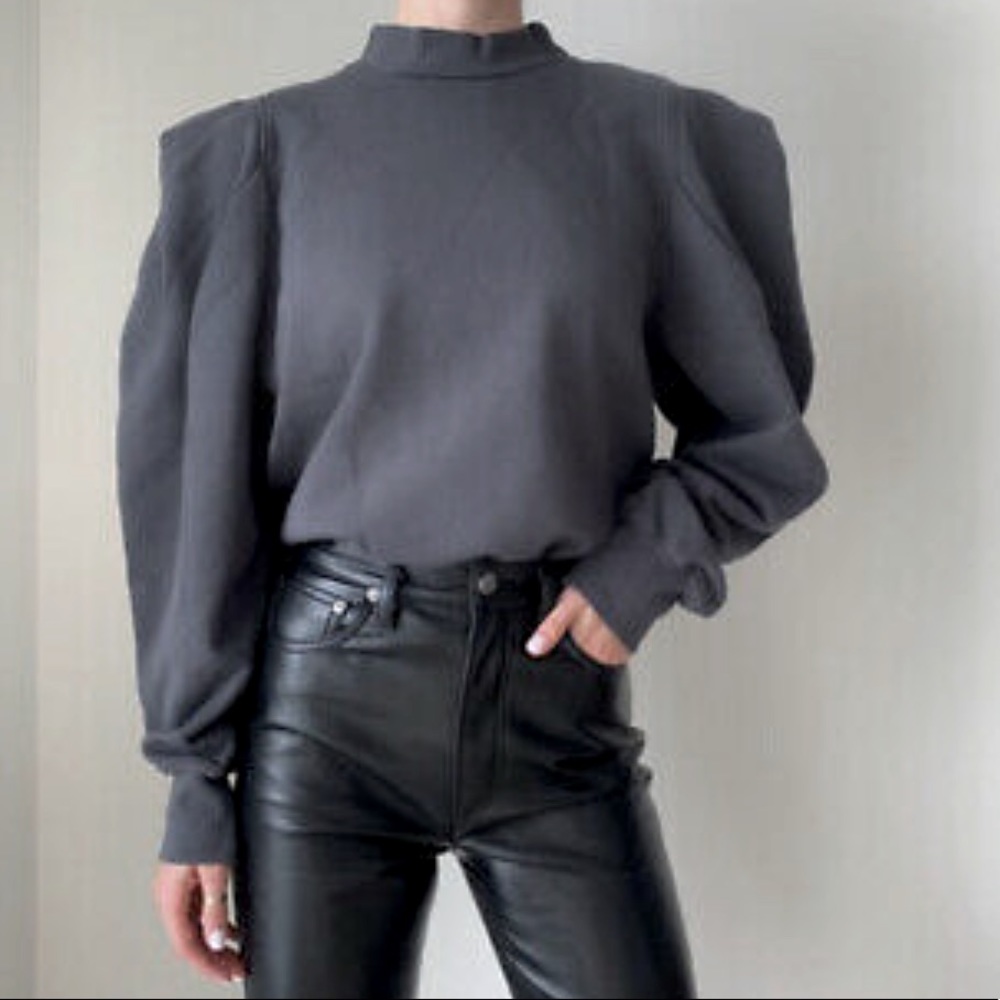 Agolde folded sleeve sweatshirt